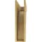Ekena Millwork 7"W x 28"D x 28"H Thin Huntington Rough Cedar Woodgrain TimberThane Corbel, Primed Tan CORUR07X28X28HUNRCPR - alternate 2